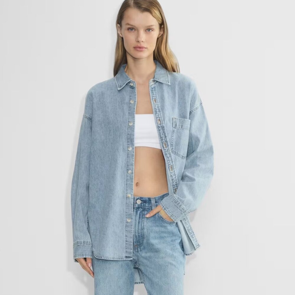 NWT - Aritzia Denim Forum The '80s Comfy Denim Shirt